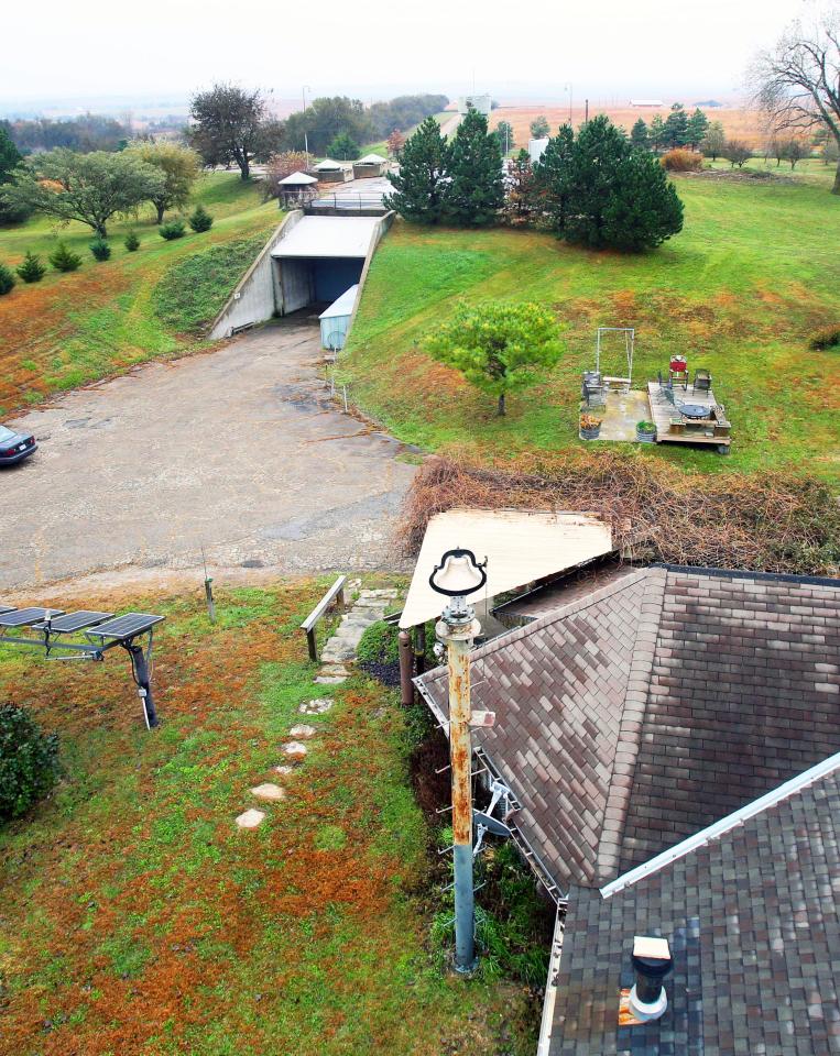  The entrance to the former underground missile silo base