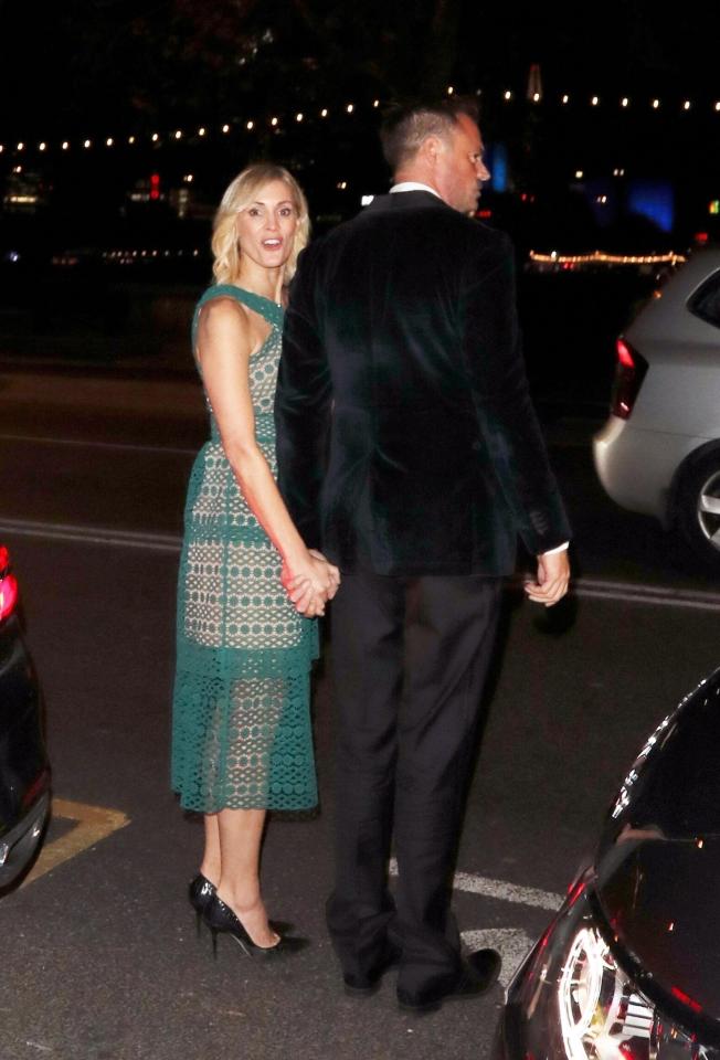  Heart radio presenters Jamie Theakston and Jenni Falconer were seen holding hands after an awards do in London