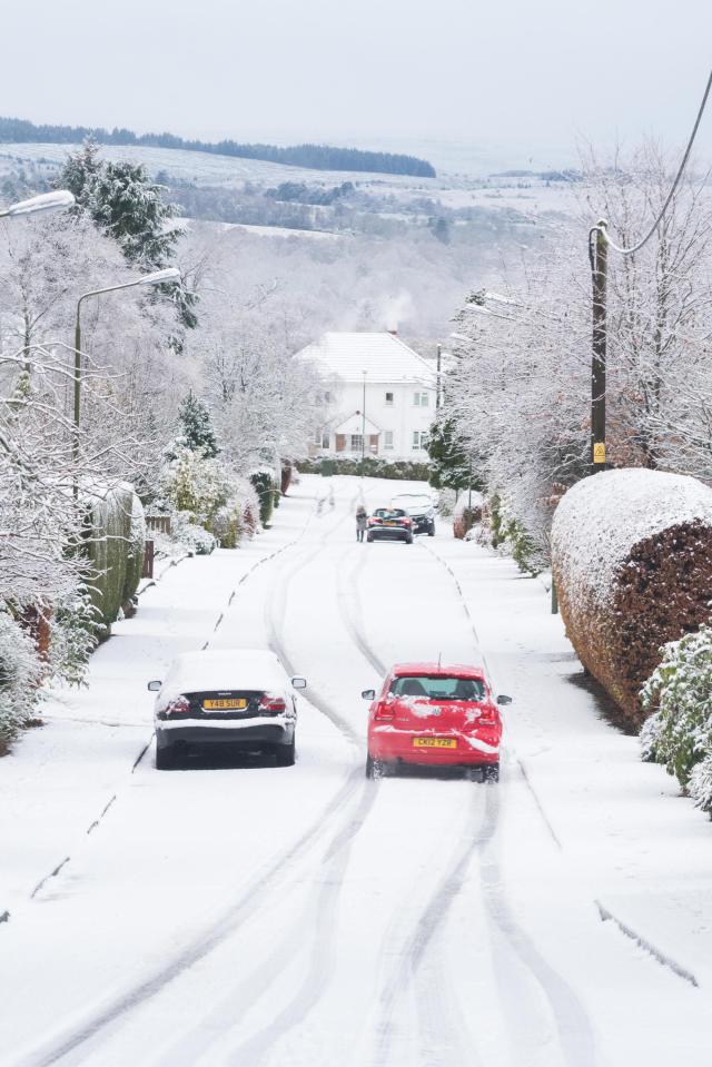  The cold weather saw snowfall in many parts of Scotland