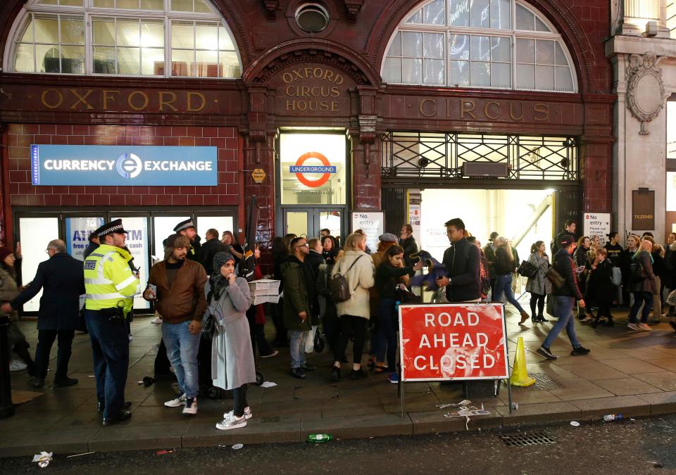  Tube stations were shut while police investigated