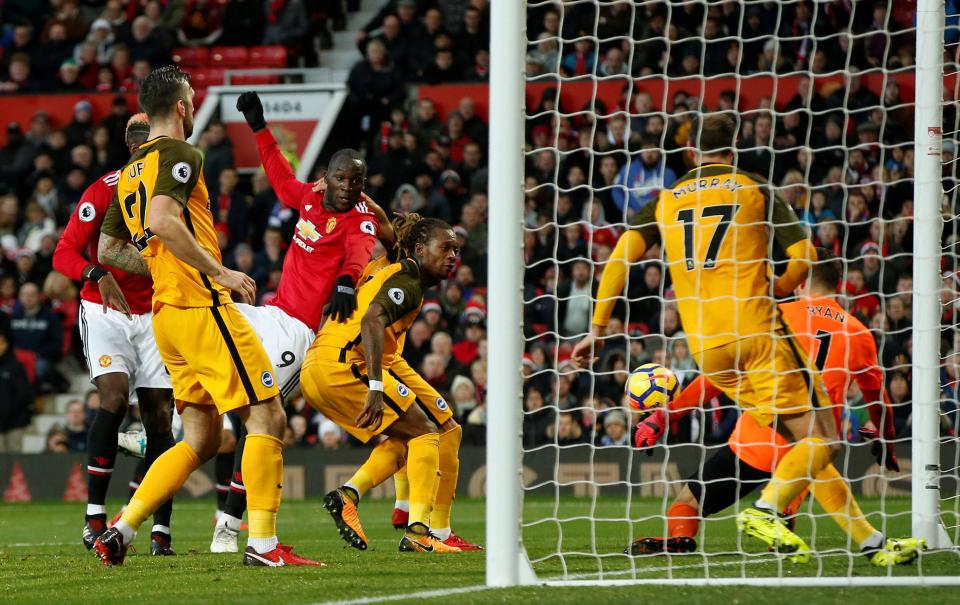  Mathew Ryan denies Romelu Lukaku with a brilliant low save