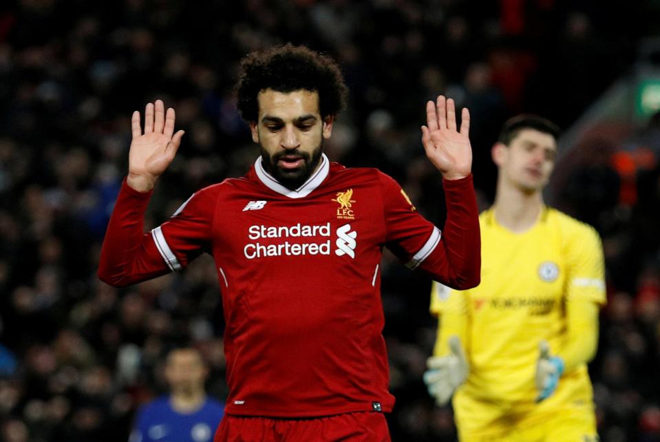  Salah did not celebrate after scoring against his former club