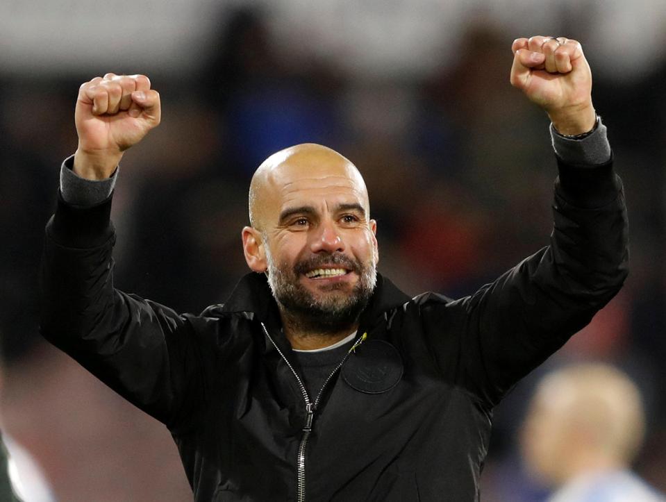  Pep Guardiola plays down talks on his team's unbeaten record