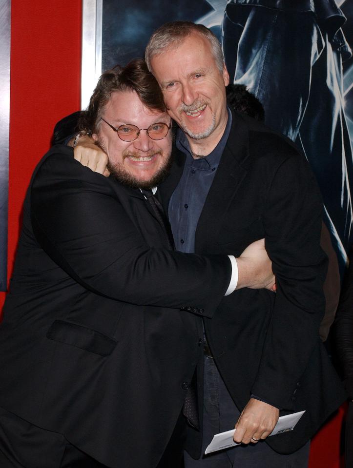  James Cameron, right, and fellow director Guillermo Del Toro are friends