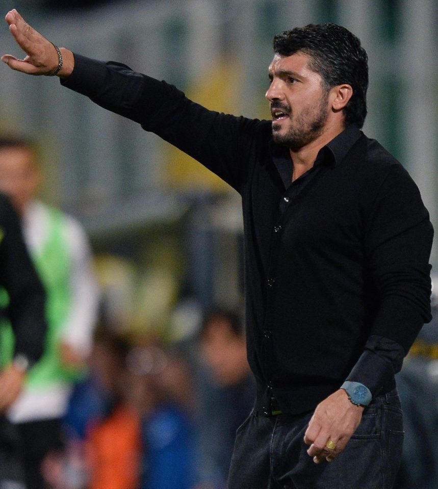  Gennaro Gattuso's side are currently 11th in the Serie A table