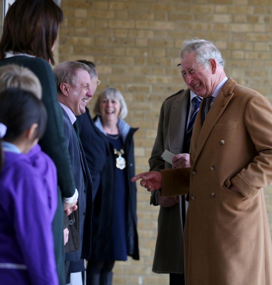 Prince Charles was visiting Damers First School to meet staff, students and parents when the palace announced his son’s engagement