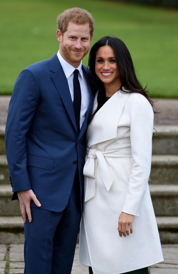 Prince Harry and Meghan Markle posed for photographs ahead of a TV interview this evening