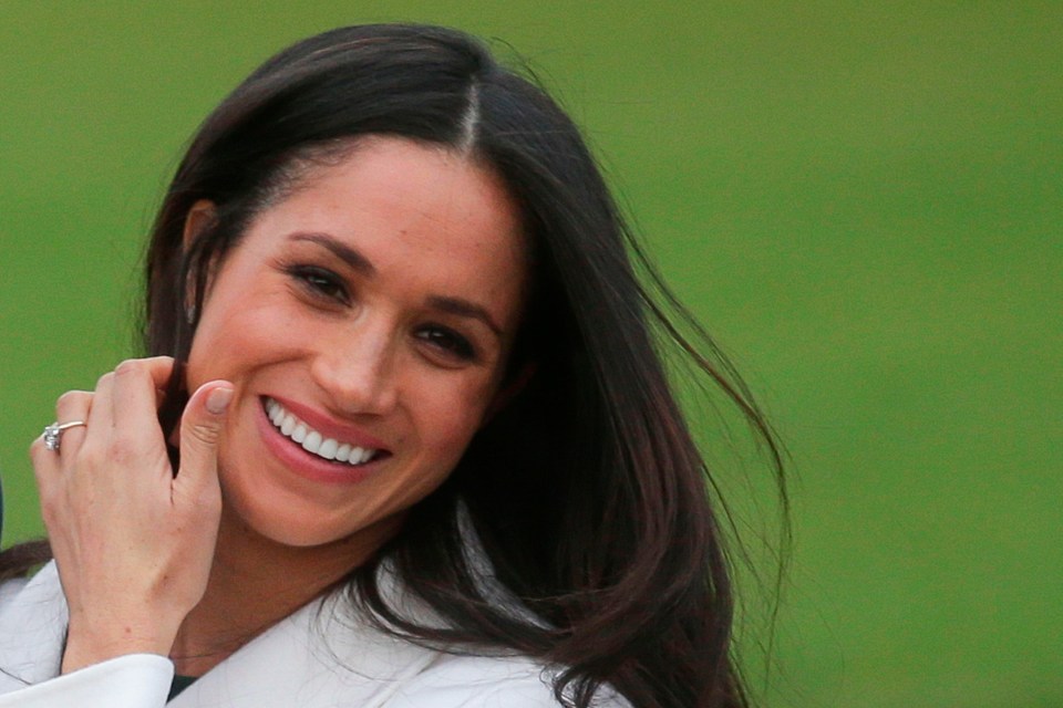 The brunette beauty said she was ‘so very happy’ about plans to get hitched to the prince