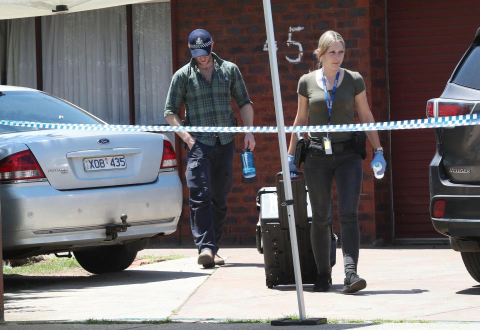  Terror cops search a home linked to the suspect