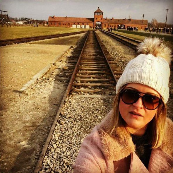  This tourist, named by the Instagram page 'How Not To Remember', used the caption: 'Inappropriate selfie at Auschwitz today'