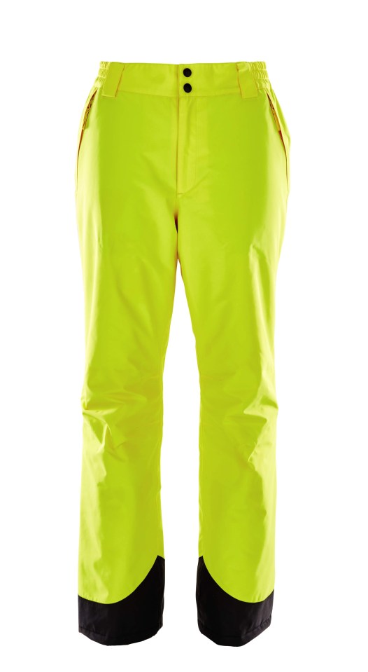 Men's and ladies' ski trousers cost £17.99