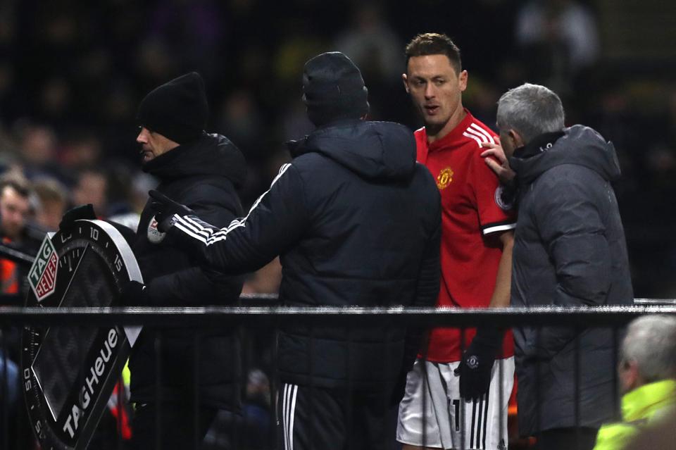  The only downside for the Red Devils came when Nemanja Matic limped off