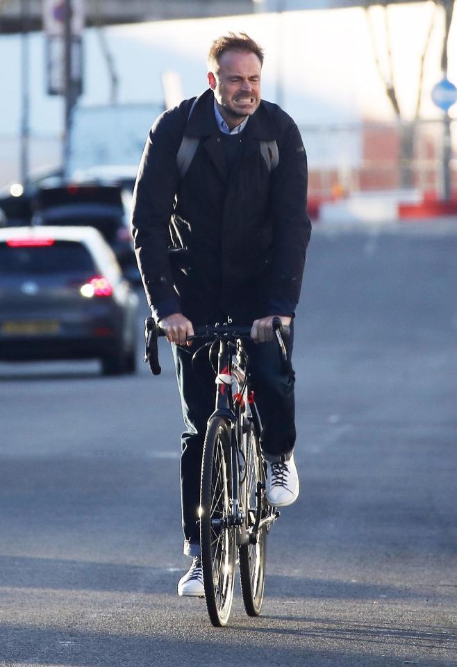  He was spotted cycling through the streets of London