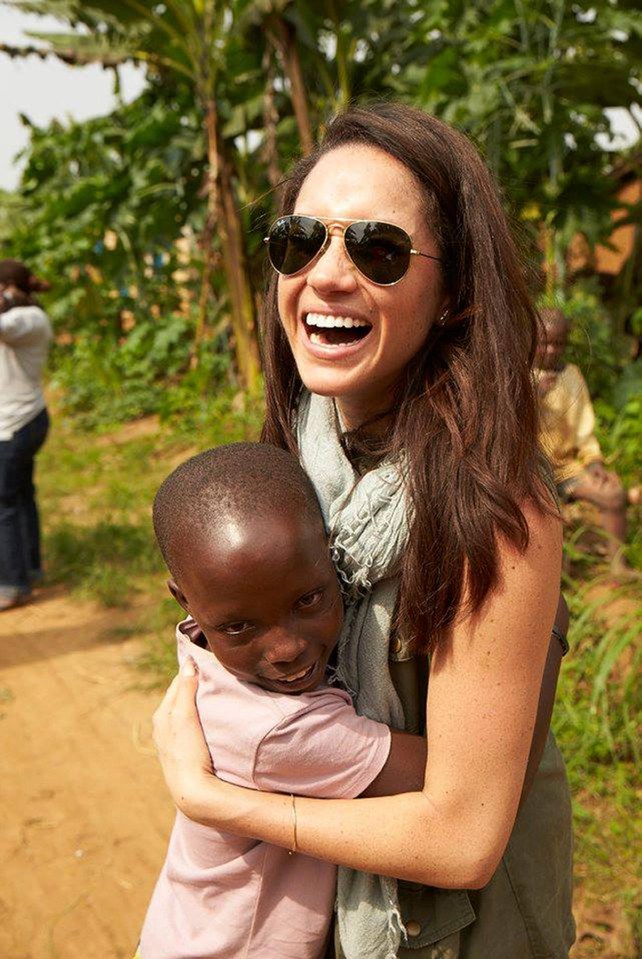 The star’s sunny personality shines through in these touching pictures of her time in Rwanda