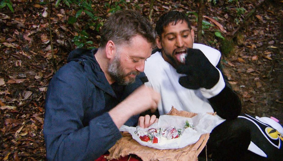  The men tucked in without their fellow campmates' knowledge