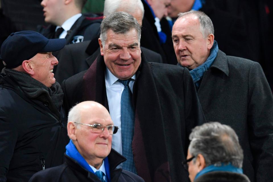  Big Sam clearly liked what he saw from the Goodison stands