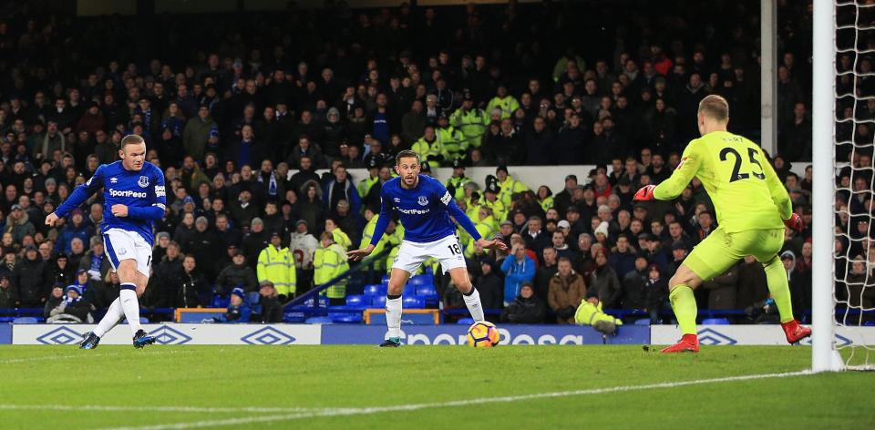  Rooney scored his second with a simple tap-in at the back post