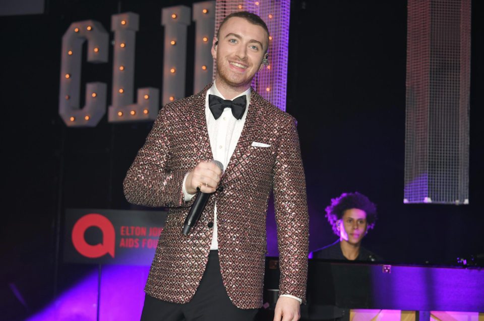  Sam Smith provided the entertainment at the charity bash