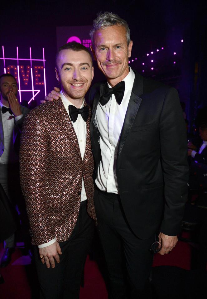  Mark found time to strike a pose with singing sensation Sam Smith