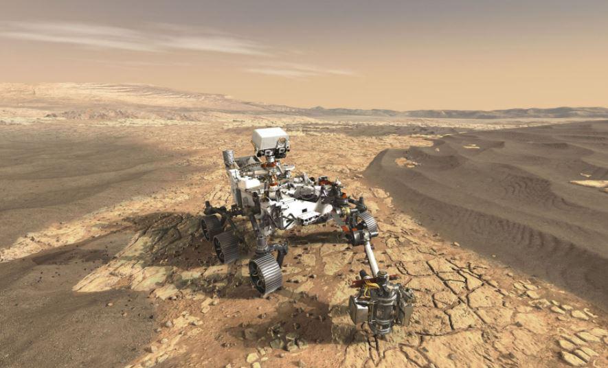  The robot will roam the surface of Mars, taking soil and rock samples and analysing them for sign of life