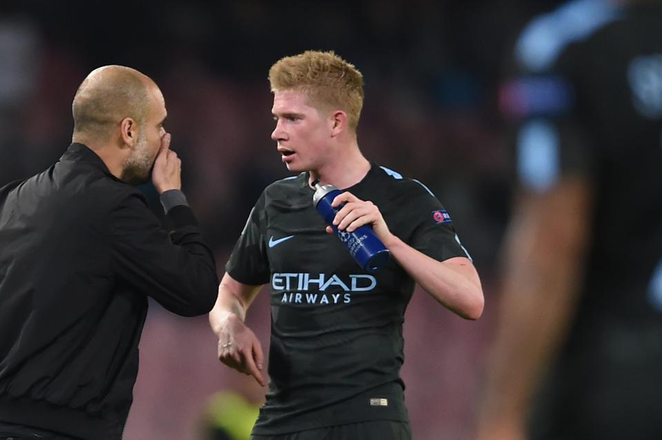  Pep Guardiola gets his message across to Kevin De Bruyne