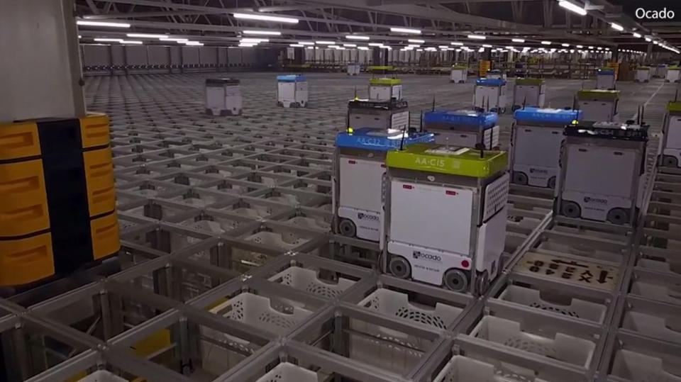  Ocado is using a fleet of 1000 robotic workers to slash the time taken to put together shopping orders