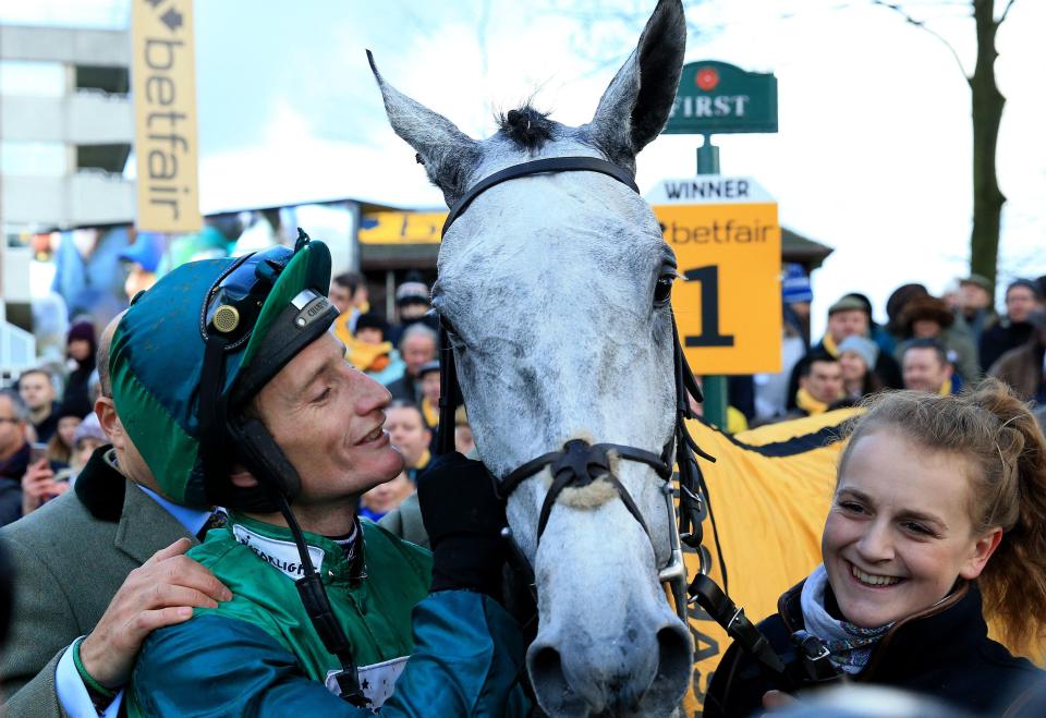  Daryl Jacob and Bristol De Mai after their easy Betfair Chase win