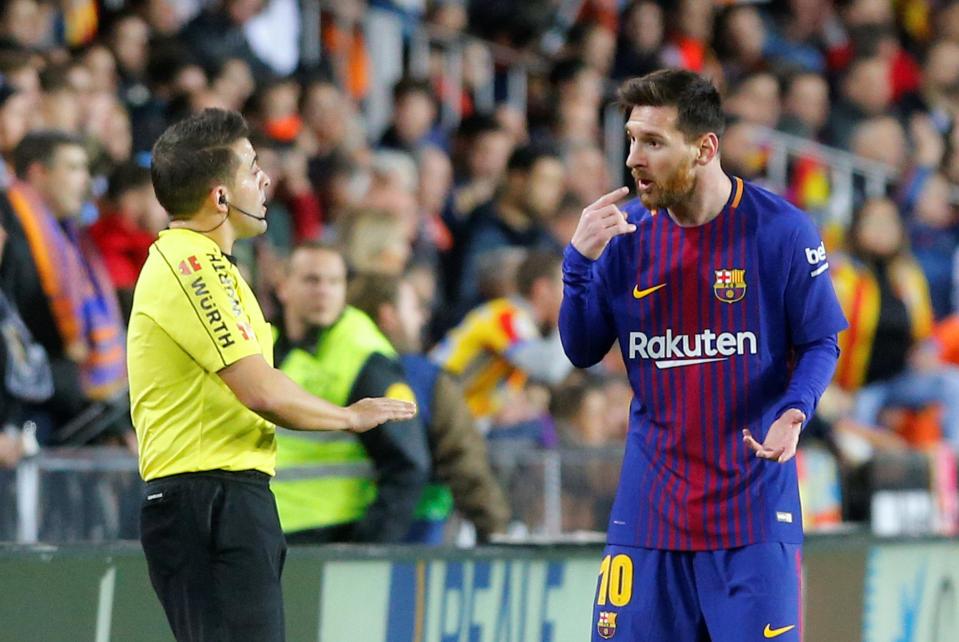 Lionel Messi could barely believe the referee had ruled out his goal