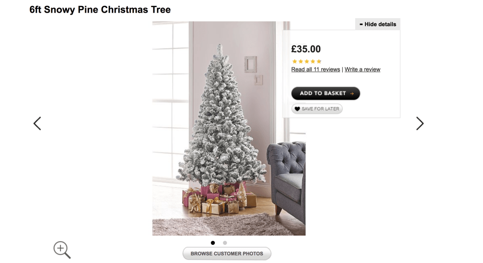  ASDA have plenty of trees in stock for you to snap up!