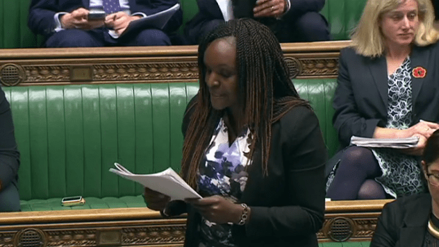  Labour MP Fiona Onasanya dropped some of the YouTube rapper's lyrics into a speech