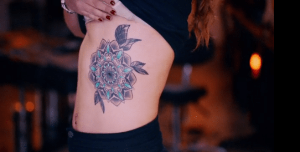  She was delighted with the black and blue mandala flower that she got in its place