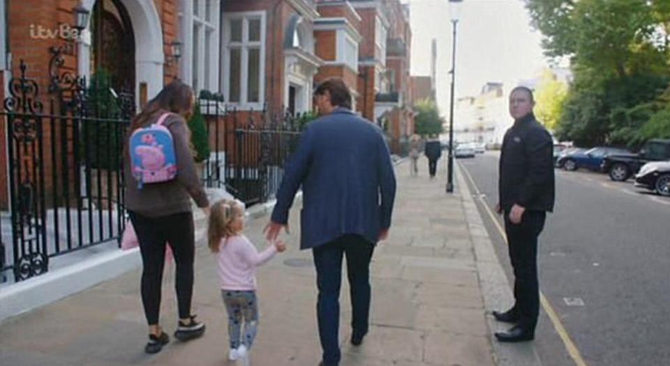  The couple took Fifi to her first day of nursery together