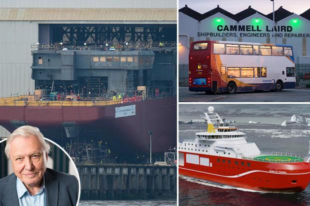 Cammell Laird said around 500 jobs would be for local people when it signed the contract to build the ship in Birkenhead, Merseyside.