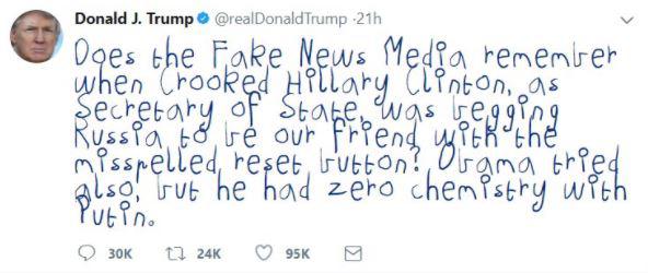  Another Trump tweet regarding the 'fake news media'