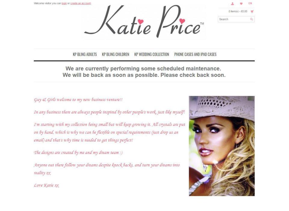  The website is not in action and the company KP Bling is set for liquidation