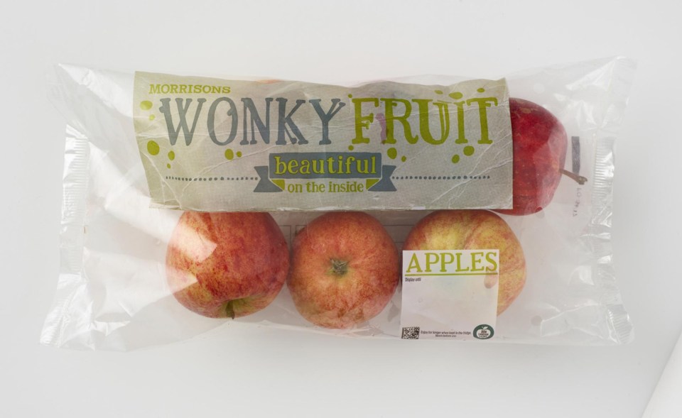 Morrisons wonky apple will be available in stores from Monday next week for 80p