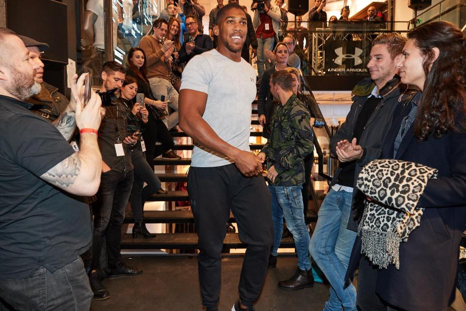  Anthony Joshua was a special guest at the launch of the new store