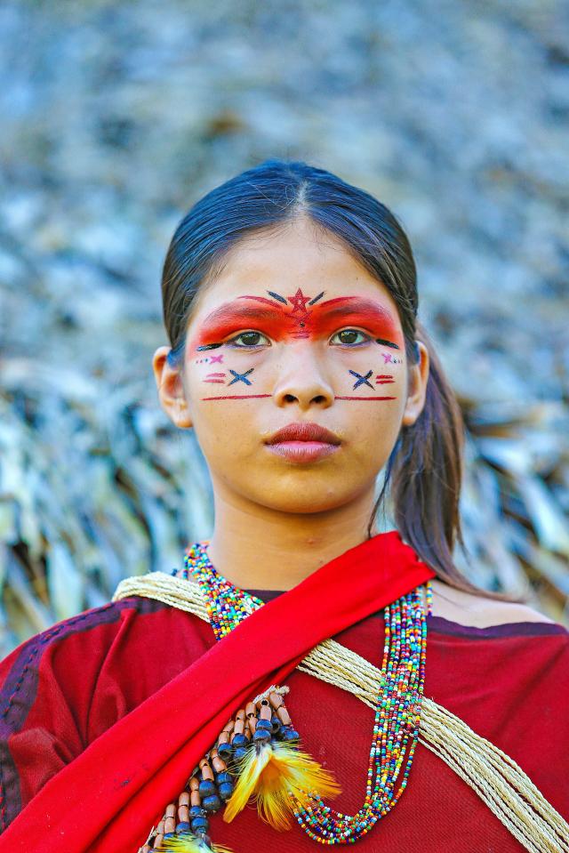  Ricardo also captured this stunning shot of an Ashaninka Indian in Apiwtxa village