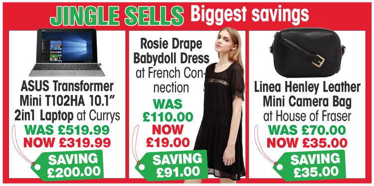  This year's biggest savings will be on a laptop, babydoll dress and a mini camera bag