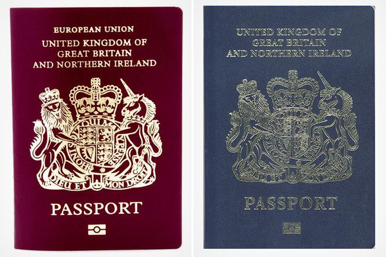  The Home Office have revealed what the new blue passports will look like from October 2019