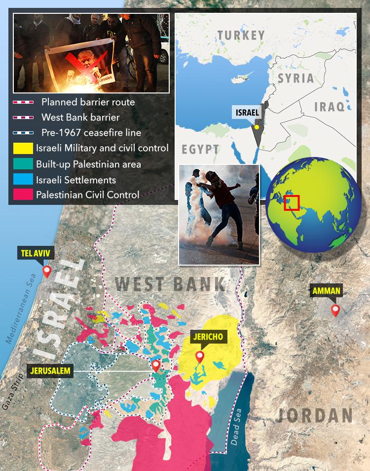  Israel annexed eastern Jerusalem after winning the Six Day War with Jordan in 1967