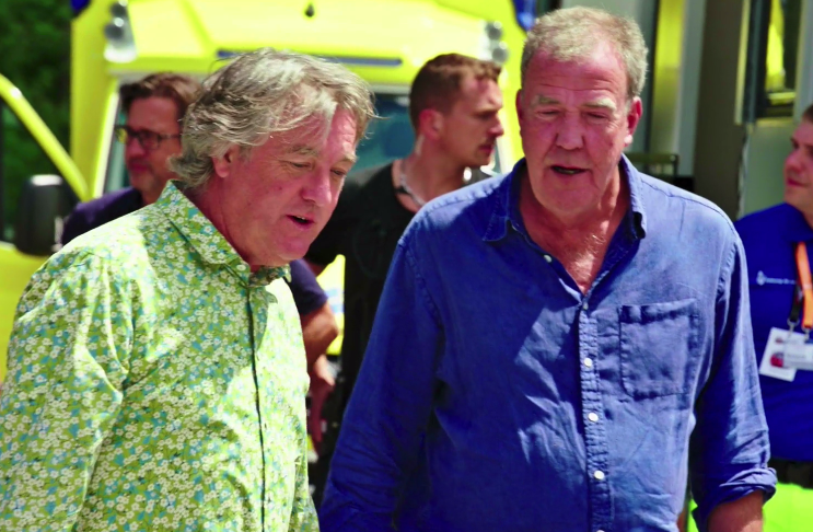 James May and Jeremy Clarkson teased Hamster before he set off on the time trial