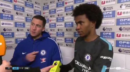  Eden Hazard rejected his MOTM award and gave it to Willian instead