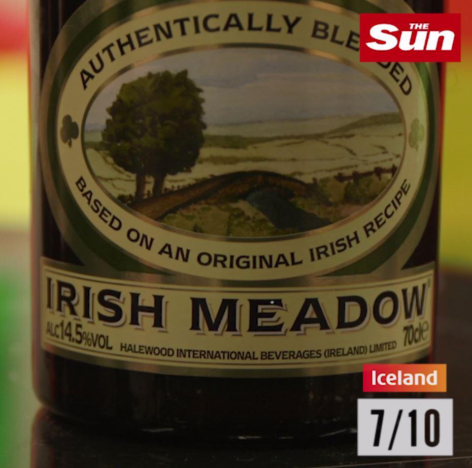  Irish Meadow from Iceland cost £6 and scored a 7/10 - it was crowned the winner of the taste test