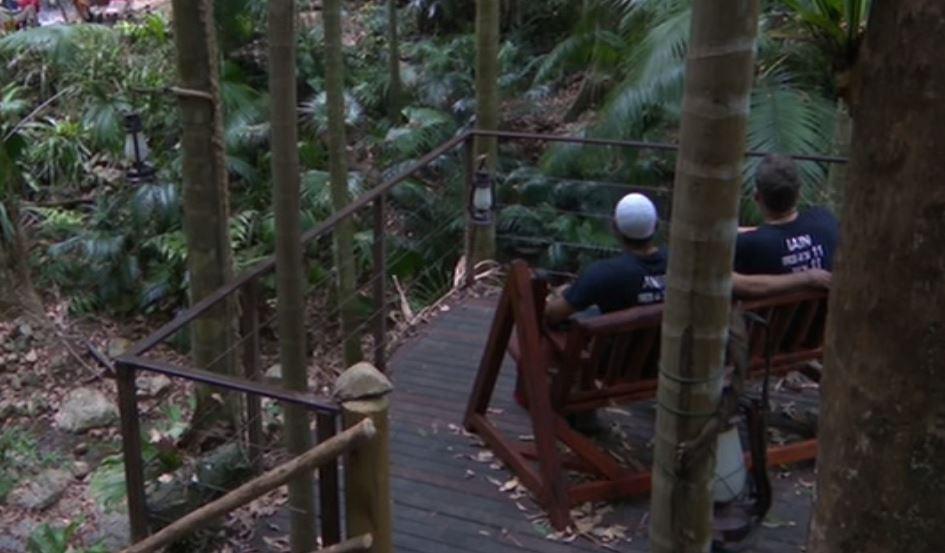  The pair reflected on their time in the jungle while having a heart-to-heart in the treehouse