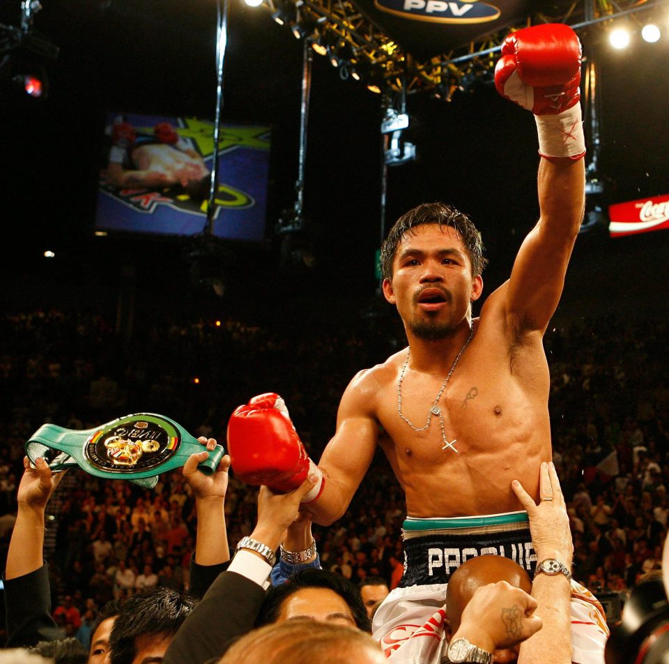  Manny Pacquiao is the only eight-division world champion in boxing history