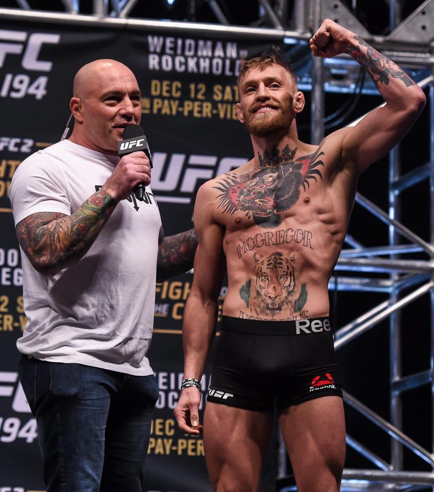  Joe Rogan with UFC hero Conor McGregor