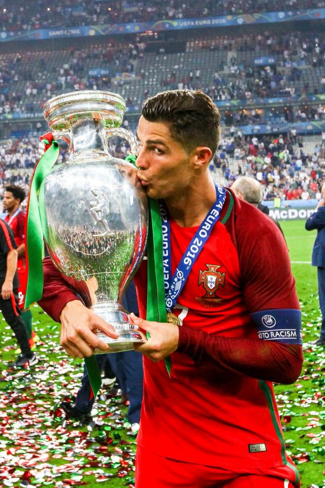 Cristiano Ronaldo won the Euros with Portugal in 2016