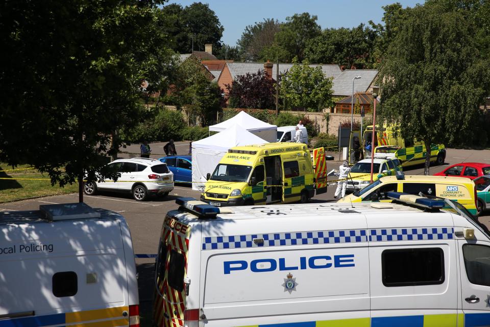  The mother and daughter were shot in the car park of Castle Sports Complex in Spalding, Lincs.