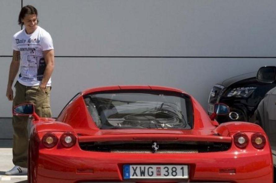  Only the best will do for Zlatan Ibrahimovic who owns a Ferrari supercar